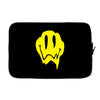 melting acid smiley face Laptop sleeve