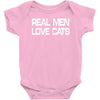 real men love cats Baby Onesie