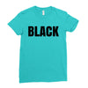 black Ladies Fitted T-Shirt