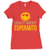 crazy about esperanto Ladies Fitted T-Shirt