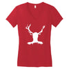 hannibal   stag Women's V-Neck T-Shirt