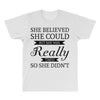 she believed she could but she was really tired so she didn't All Over Men's T-shirt