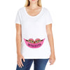Two Peas In a Pod Twin Chocolate Baby Girls Ladies Curvy T-Shirt