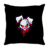 vampire bunny dark Throw Pillow