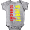 fight, dream, lead! Baby Bodysuit
