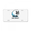 ewe crazy License Plate