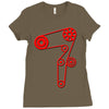 strap of the distribution of the engine Ladies Fitted T-Shirt
