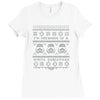 white christmas Ladies Fitted T-Shirt