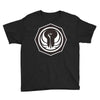 white and black Youth Tee