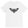 butterfly and skull V-Neck Tee