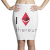 I Love Ethereum Pencil Skirts