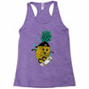 pineapple skateboarding Racerback Tank
