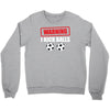 warning i kick balls Crewneck Sweatshirt