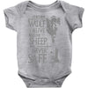 thrones wolf Baby Bodysuit