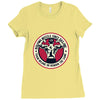 building muscle Ladies Fitted T-Shirt