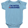 i am with harambe Baby Onesie