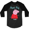 peppa pig aunt pig 3/4 Sleeve Shirt