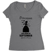 Princesses Are Born in September Yes I'm a Princess Women's Triblend Scoop T-shirt