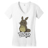 totoro Women's V-Neck T-Shirt