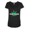 vegetarian Maternity Scoop Neck T-shirt