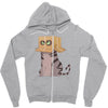 cat in the box! Zipper Hoodie