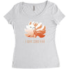 i give zero fox Women's Triblend Scoop T-shirt
