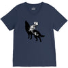 Wolf And Human V-Neck Tee