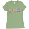 geek girl daisies Ladies Fitted T-Shirt