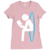 portal 2 dump Ladies Fitted T-Shirt