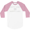 happy life 3/4 Sleeve Shirt