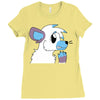 arctic fox adopt Ladies Fitted T-Shirt