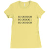 dad in binary code Ladies Fitted T-Shirt