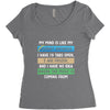 My Mind is Like My internet Browser i Have 19 Tabs Open 3 Are Frozen A Women's Triblend Scoop T-shirt