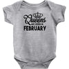 Queens Are Born In February Infant Clothing