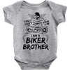 You Cant Scare Me I am Biker Brother Baby Onesie