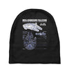 millennium falcon blueprint Baby Beanies