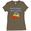 never forget Ladies Fitted T-Shirt