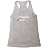 more nice than naughty Racerback Tank