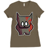 mabari chibi Ladies Fitted T-Shirt
