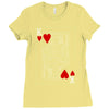 king of hearts playing card Ladies Fitted T-Shirt