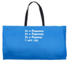 i write code Weekender Totes