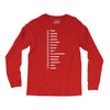 beard length chart funny professor grandpa mustache humor Long Sleeve Shirts