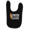 otter coffee Baby Bibs