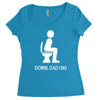 downloading ! funny white sex Women's Triblend Scoop T-shirt
