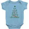 we wish you a merry christmas Baby Bodysuit