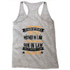 Super Cool Mother In Law Of A Freaking Awesome Son In Law Racerback Tank
