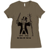 you shall not pass go Ladies Fitted T-Shirt