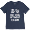 the tree isn't the only thing getting lit this year V-Neck Tee