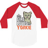 This Girl Loves Siberian Husky 3/4 Sleeve Shirt