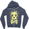 adorable crossbones Zipper Hoodie